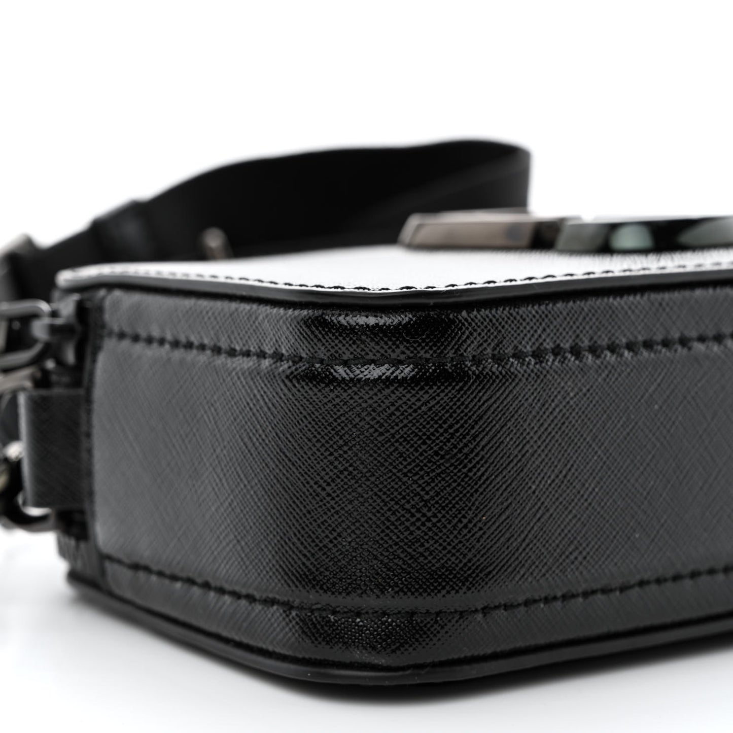 Saffiano Snapshot Camera Bag Black
