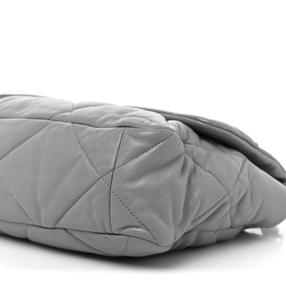 Chanel Lambskin Quilted Large Chanel 19 Flap Grey 8 of 15