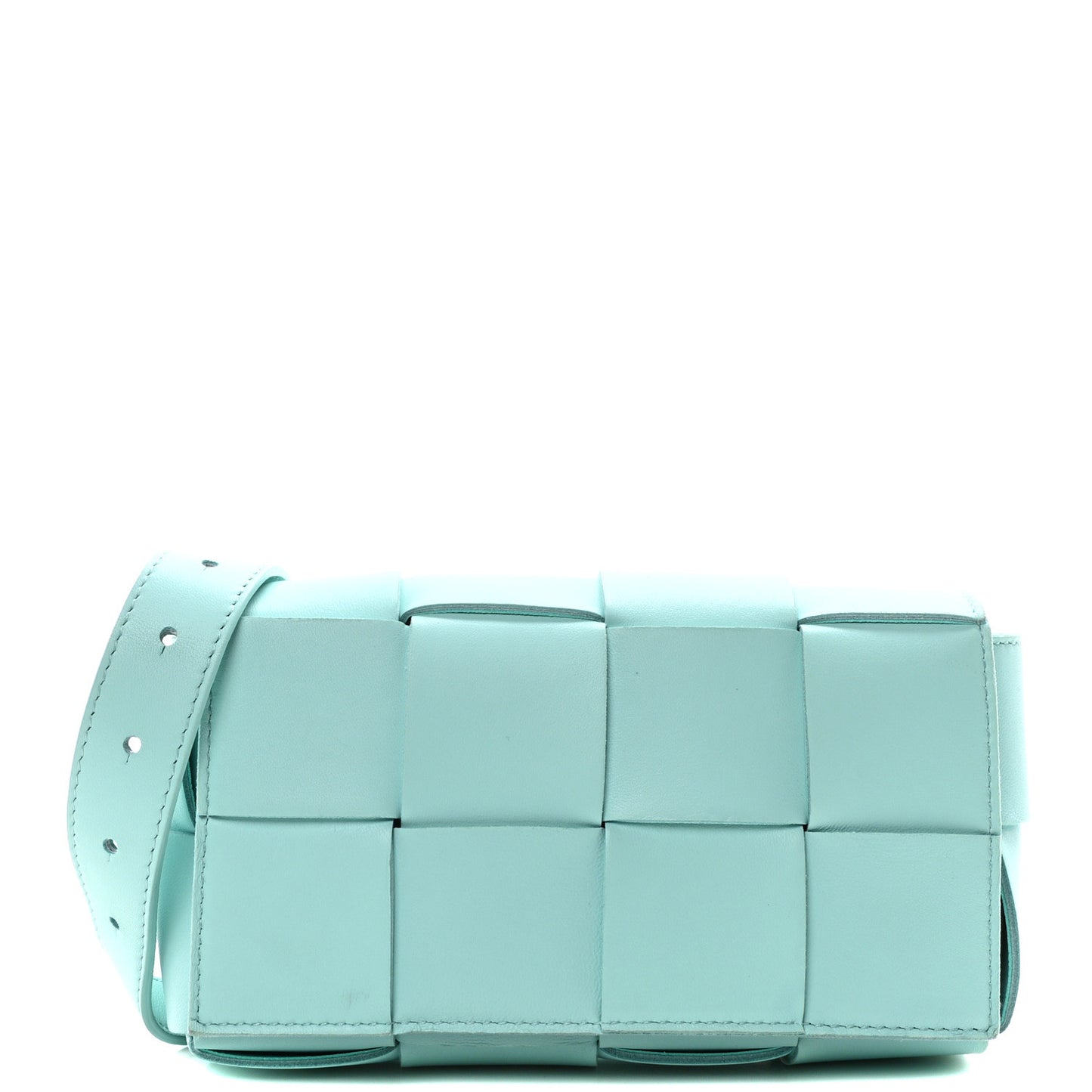 Nappa Maxi Intreccio The Belt Cassette Bag Celadon