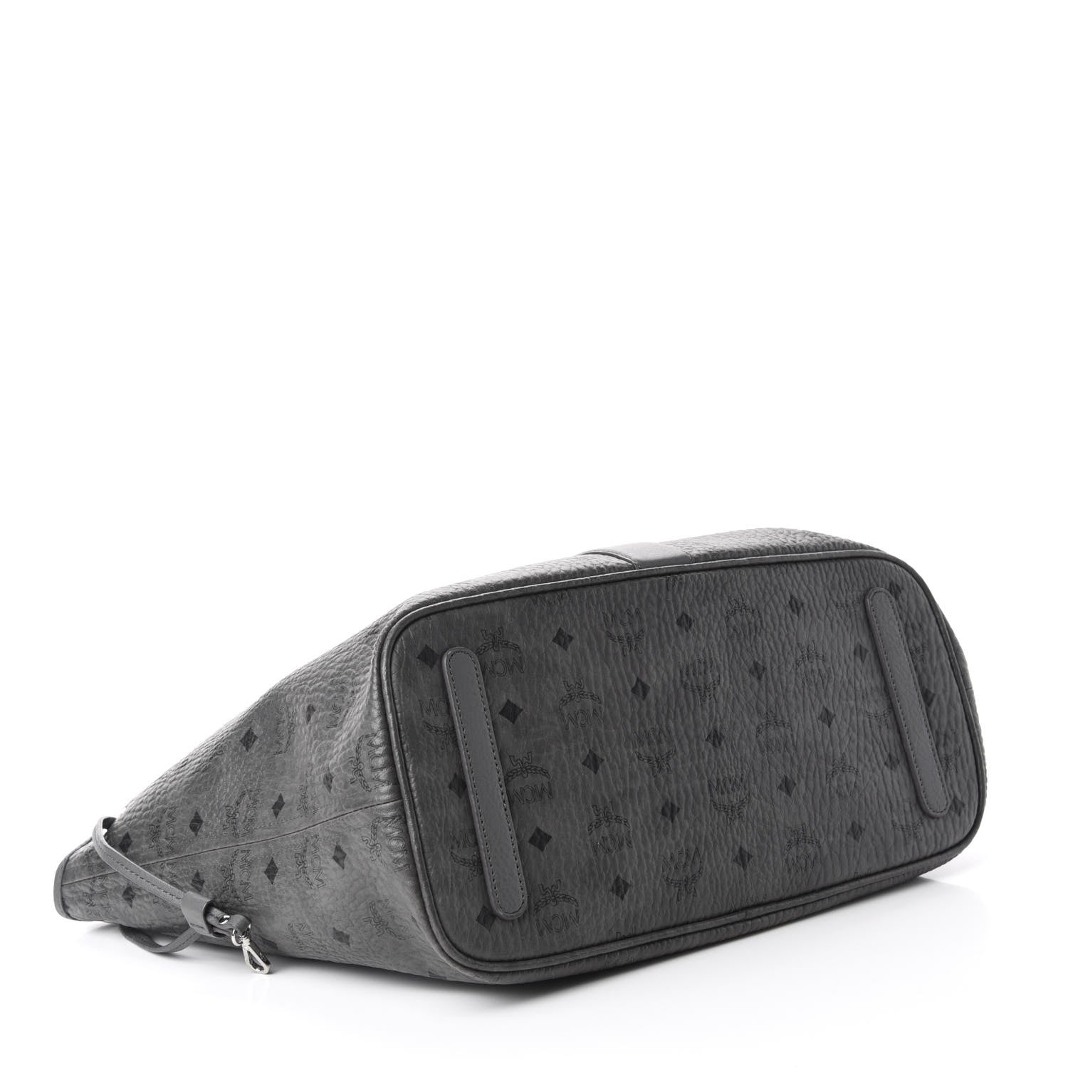 MCM Visetos Medium Liz Reversible Shopper Tote Phantom Grey 4 of 15
