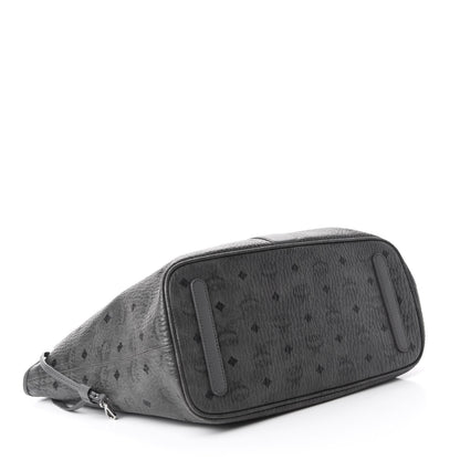 MCM Visetos Medium Liz Reversible Shopper Tote Phantom Grey 4 of 15