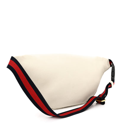 Gucci Grained Calfskin Logo Belt Bag White 3 of 13
