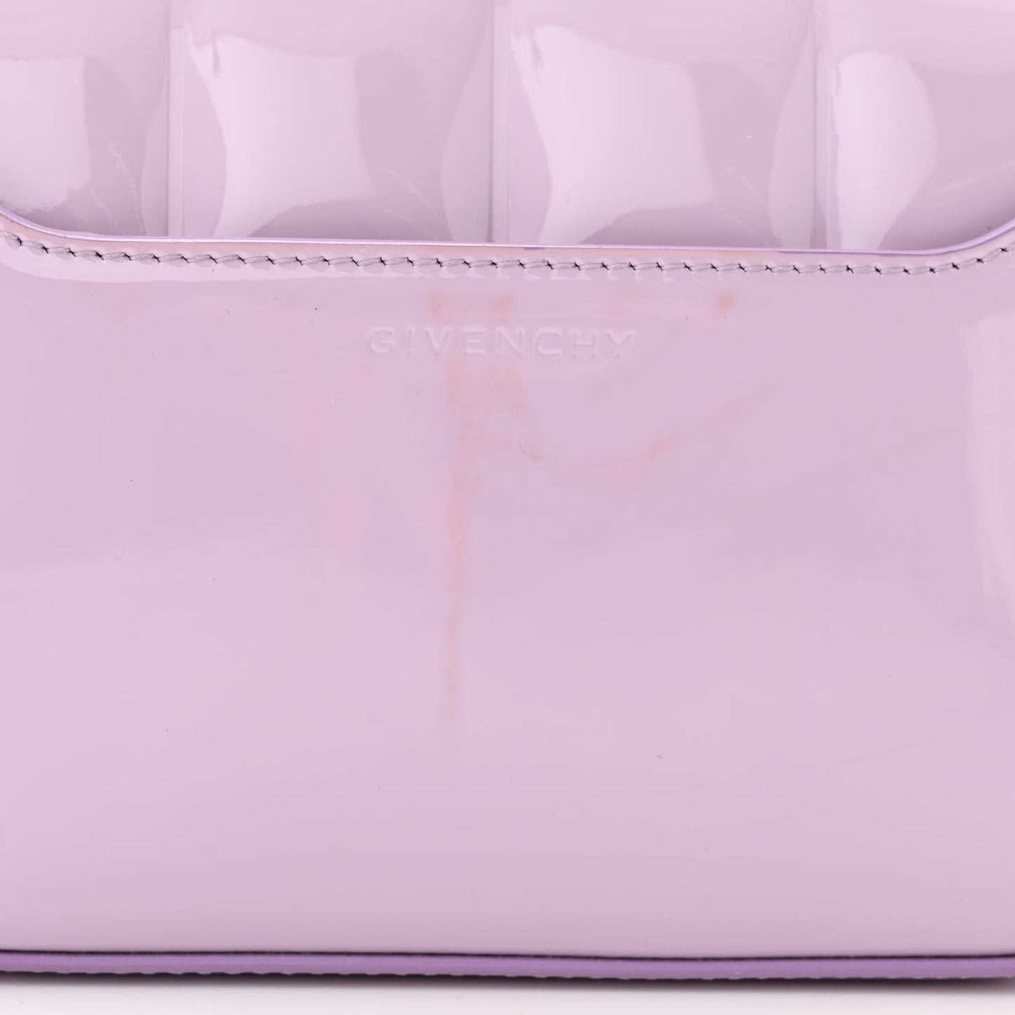Patent 4G Small Padded Crossbody Bag Lilac