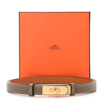 Hermes Epsom Kelly Belt Etoupe 6 of 6