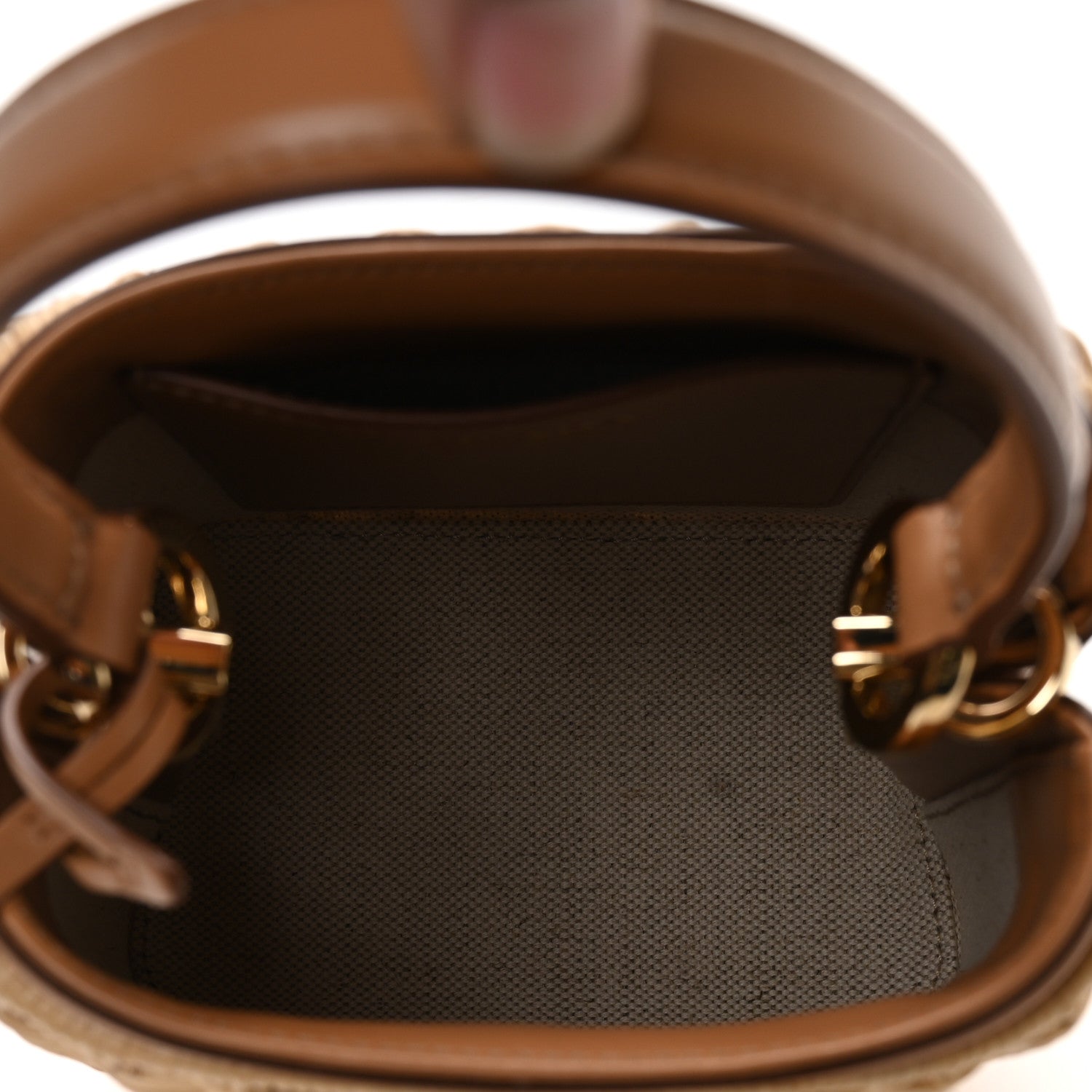 Prada Wicker Mini Panier Bag Natural 5 of 10