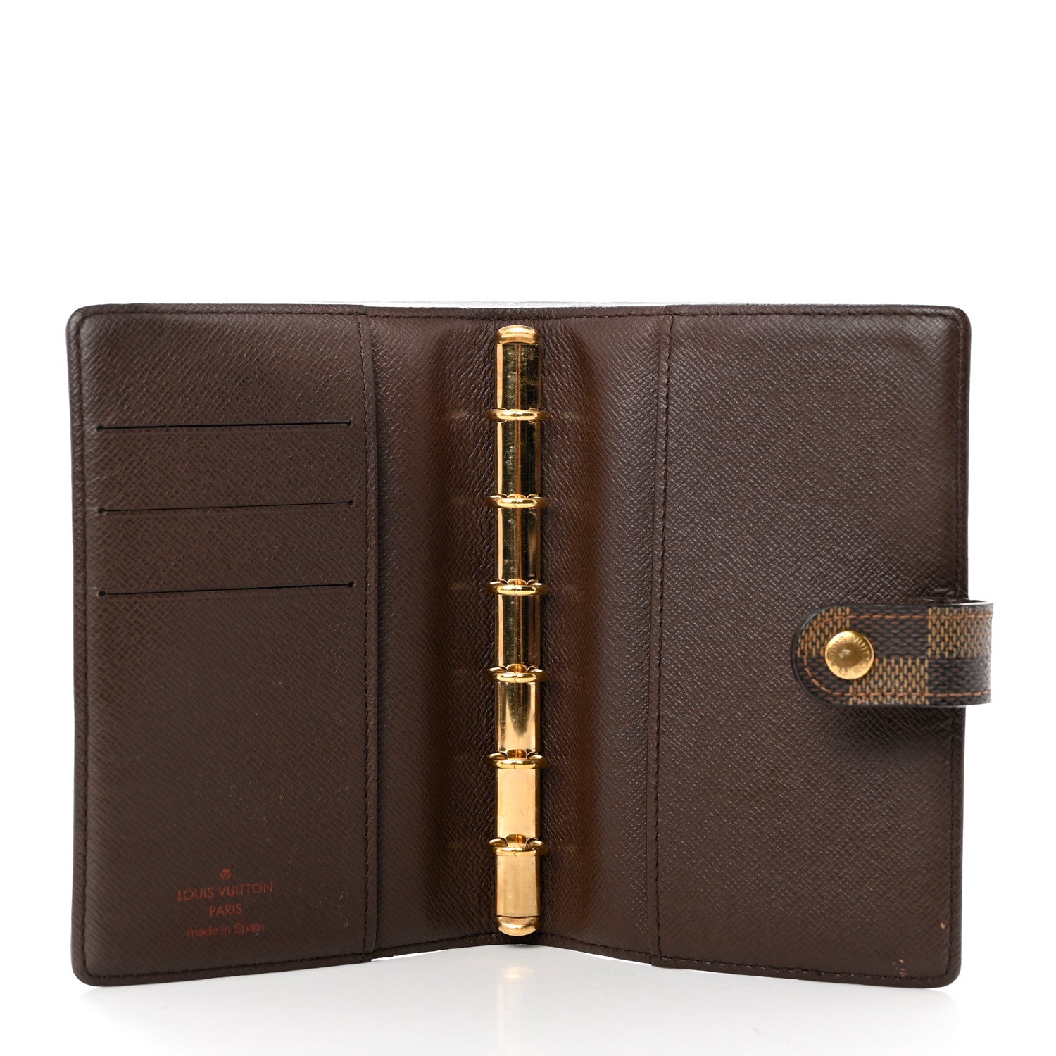 Louis Vuitton Damier Ebene Small Ring Agenda Cover 5 of 9