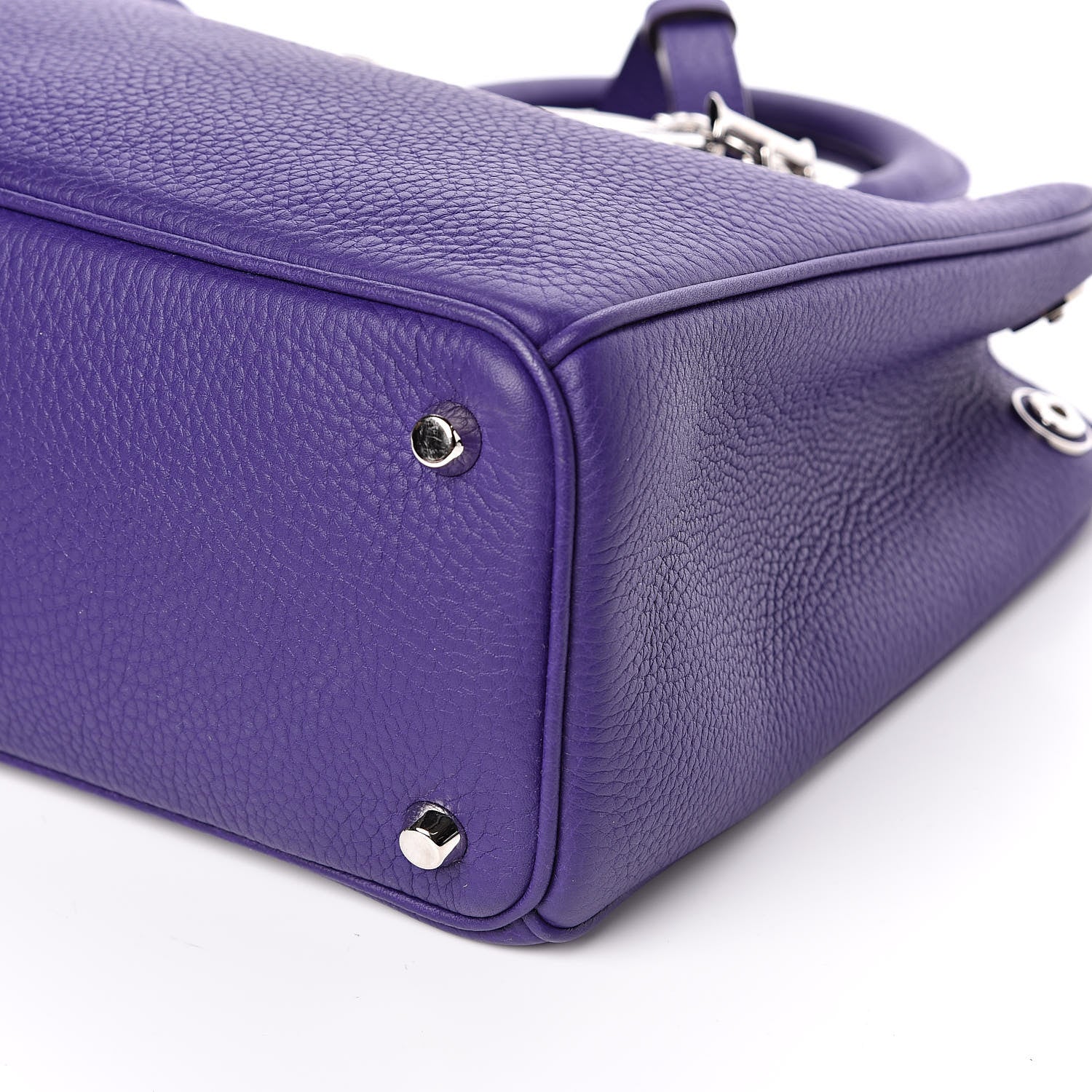 Christian Dior Bullcalf Medium Diorissimo Tote Purple 9 of 10