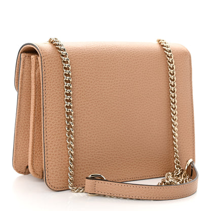 Gucci Dollar Calfskin Small Interlocking G Shoulder Bag Camelia 3 of 12
