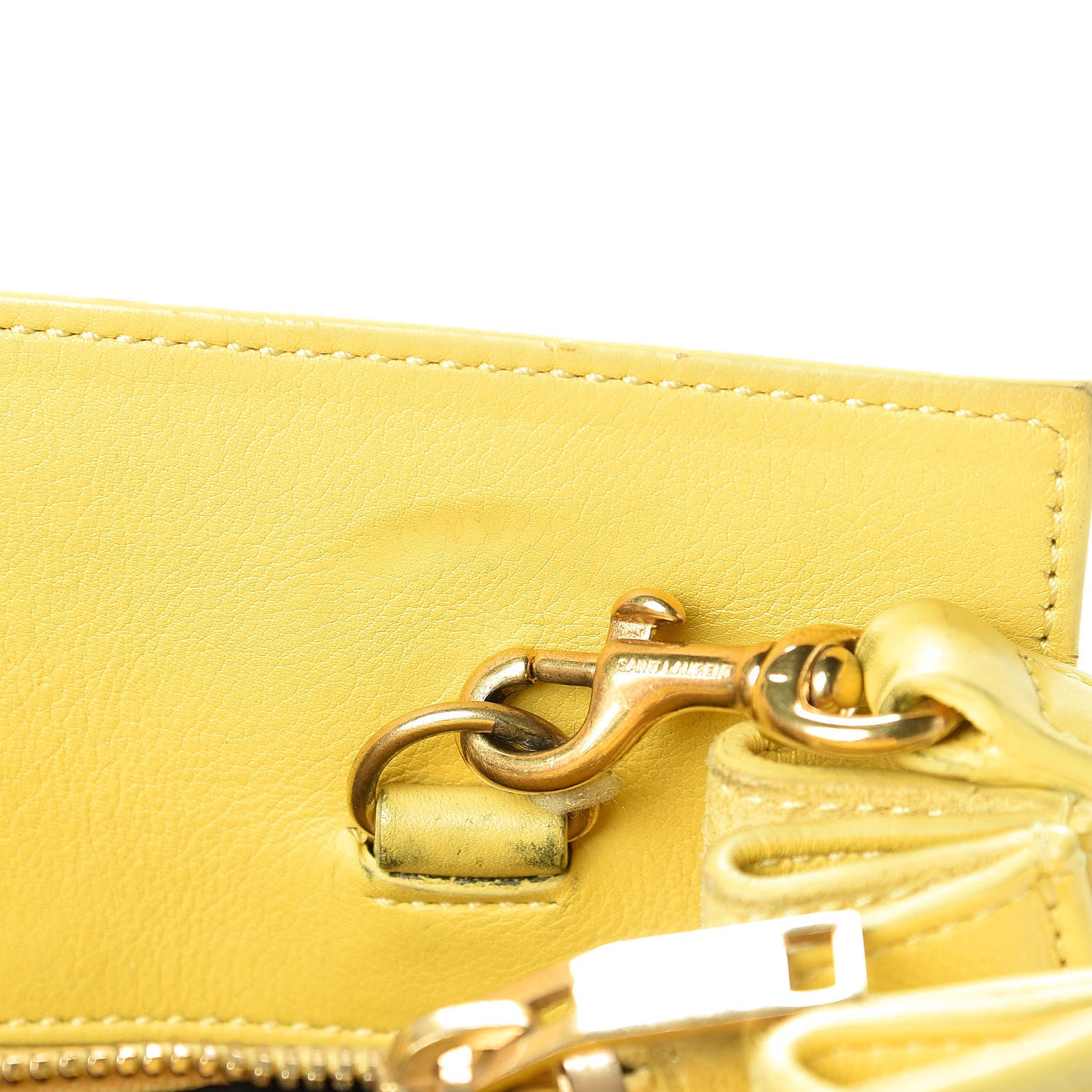 Saint Laurent Calfskin Small Sac De Jour Yellow 20 of 35