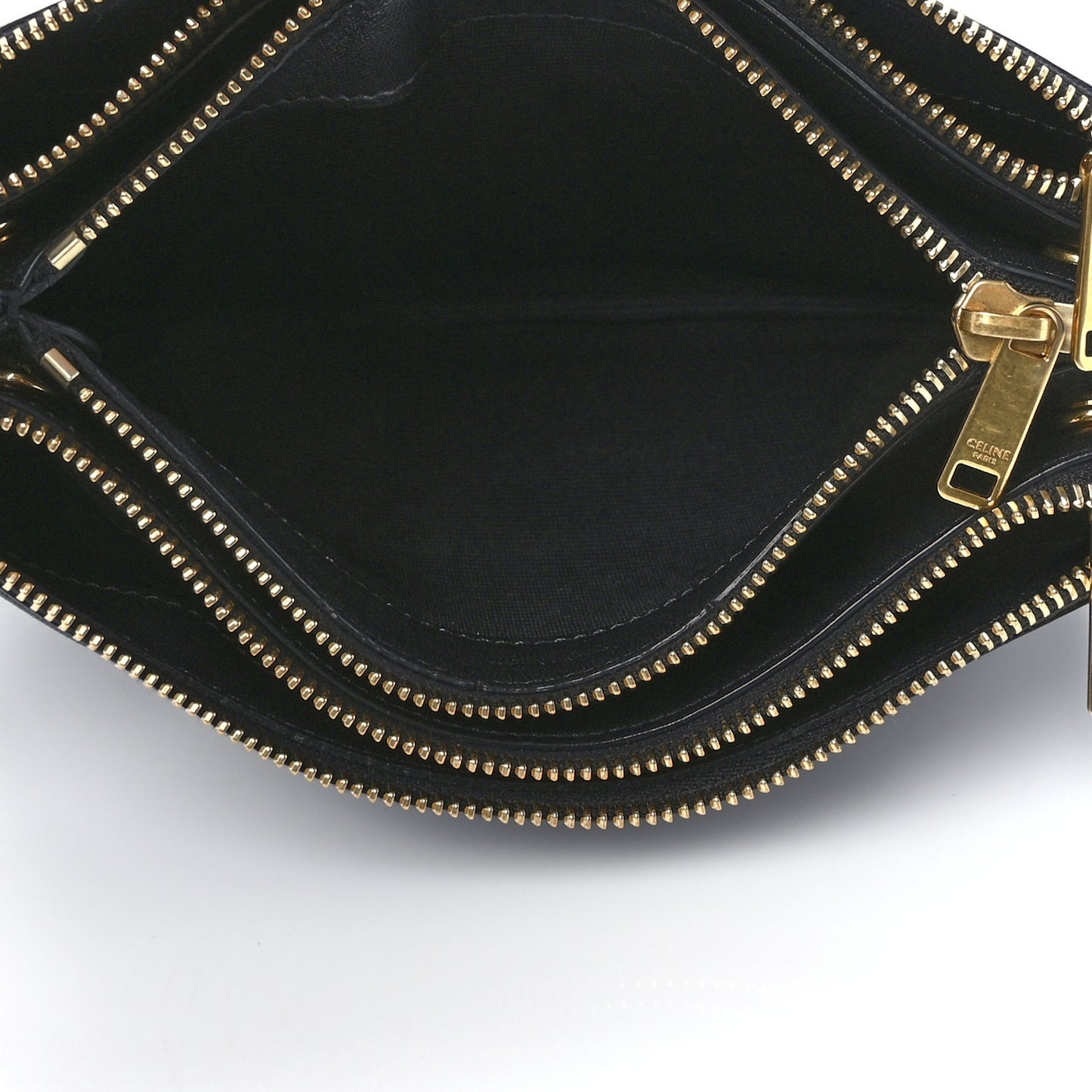 Lambskin Small Trio Crossbody Bag Black