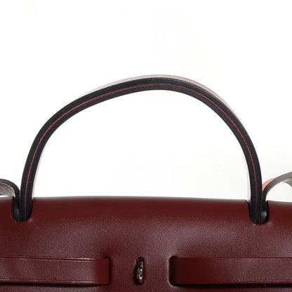 Hermes Toile Herbag Zip 31 PM Rouge H 12 of 12