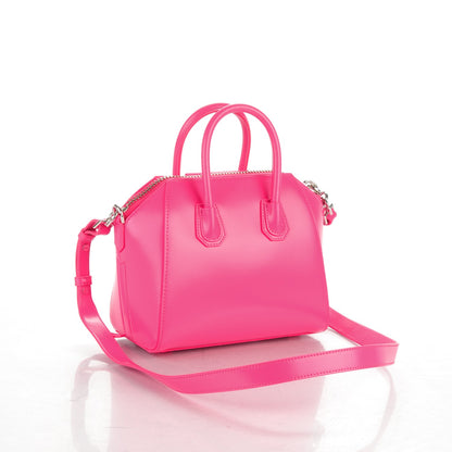 Givenchy Shiny Lord Calfskin Mini Antigona Shocking Pink 3 of 7