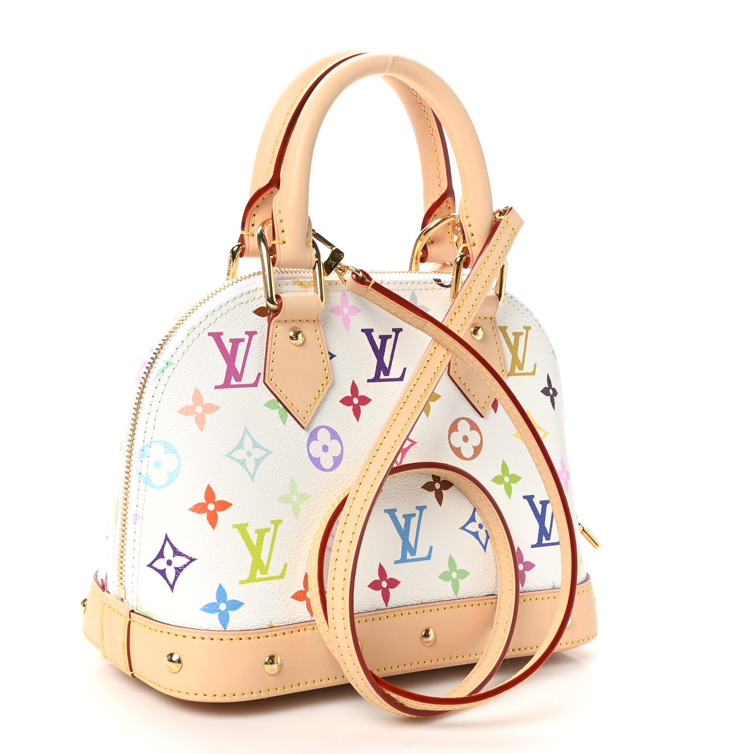 Louis Vuitton LV x TM Monogram Multicolor Alma BB White 3 of 11
