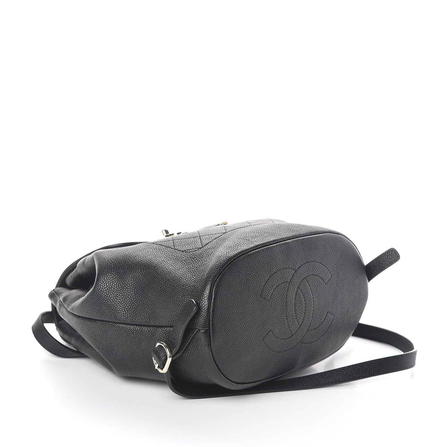 Caviar Stitched Backpack Black