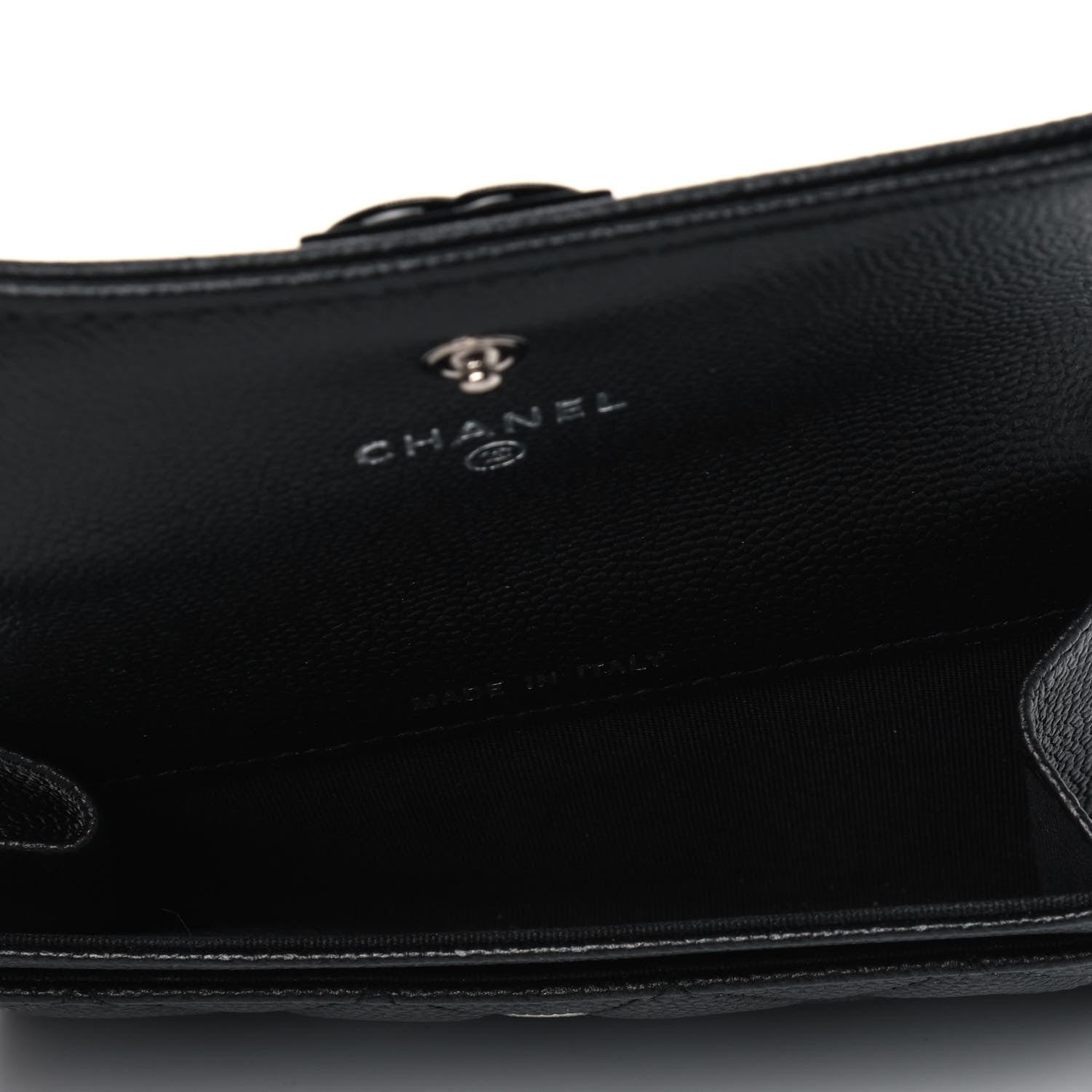 Chanel Caviar Quilted Boy Flap Card Holder So Black 4 of 4