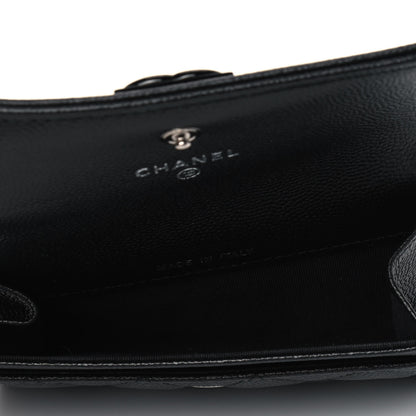 Chanel Caviar Quilted Boy Flap Card Holder So Black 4 of 4