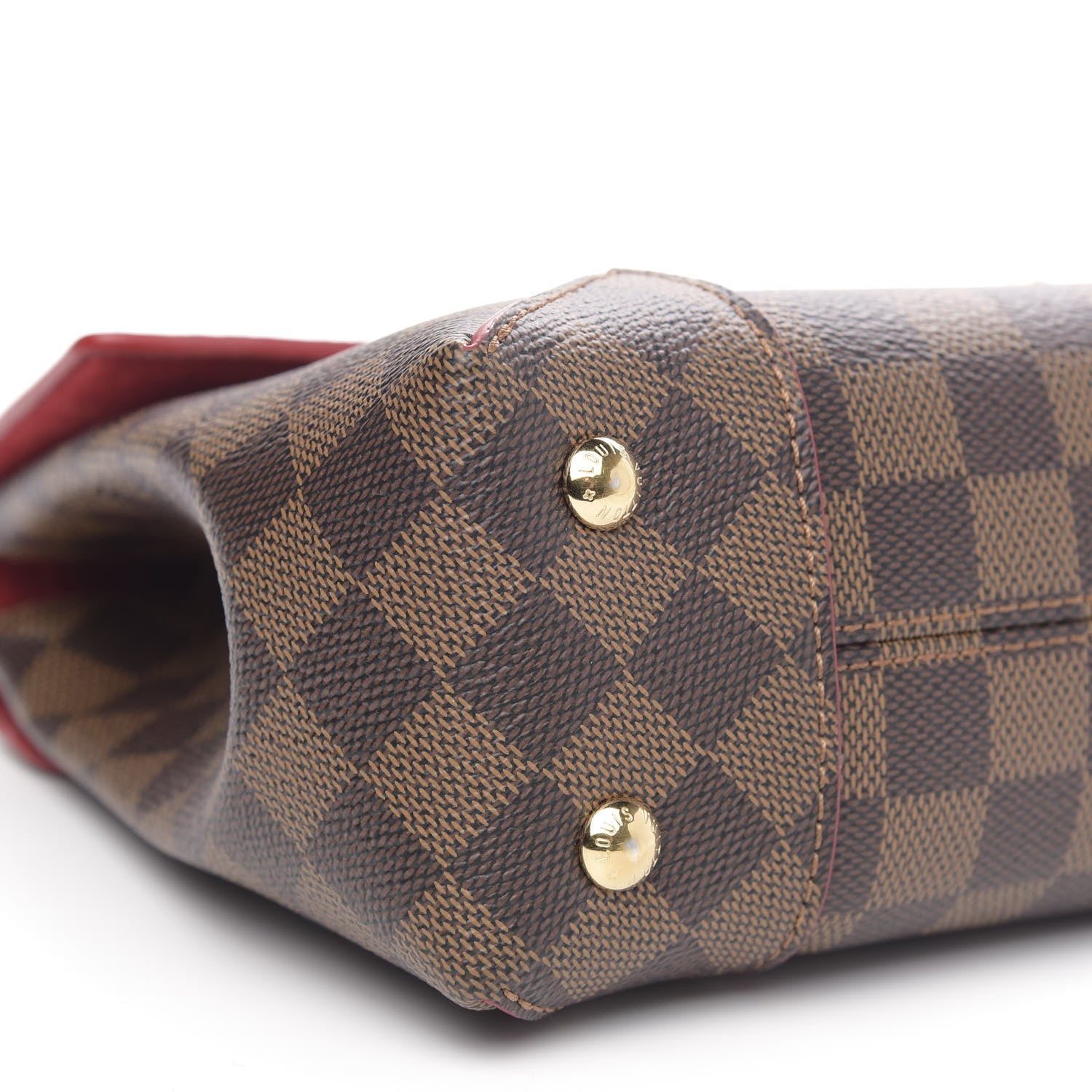 Louis Vuitton Damier Ebene Caissa Clutch Cherry 7 of 11