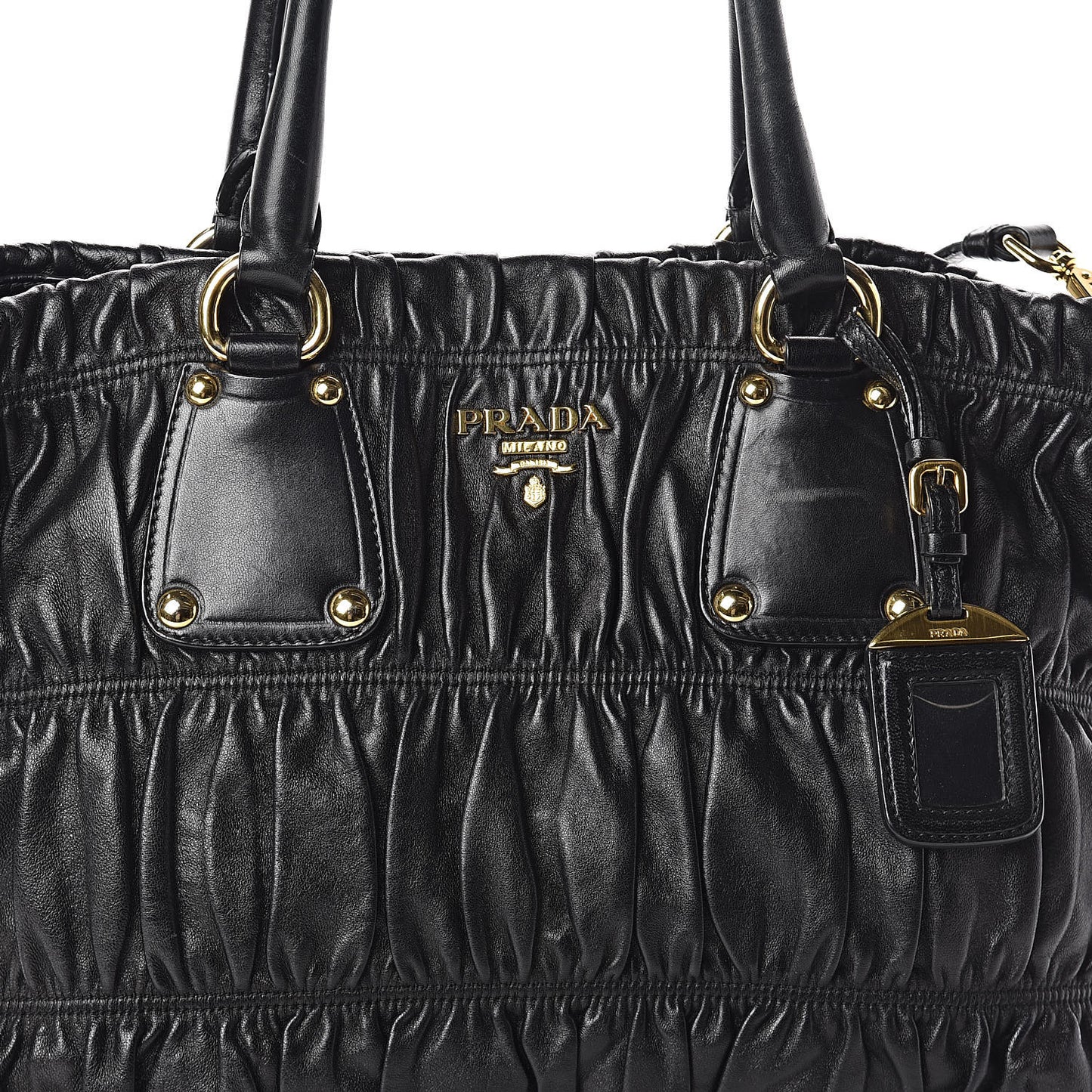 Nappa Gaufre Tote Black