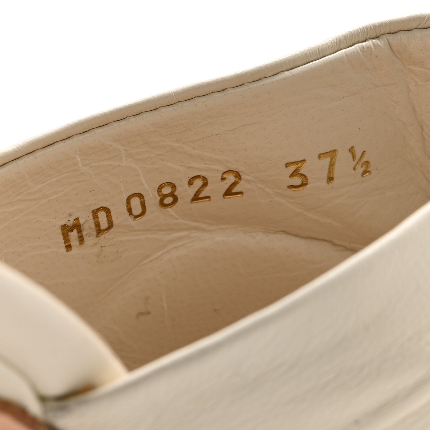 Lambskin D-Fame Mule Sandals 37.5 Off White