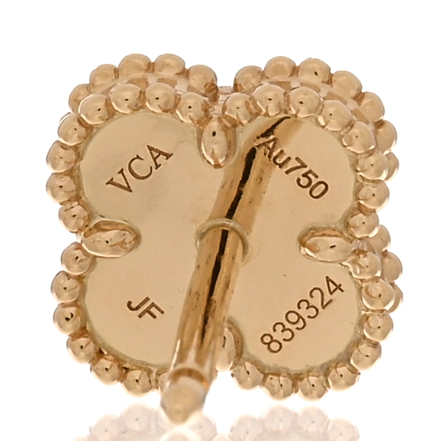 18K Yellow Gold Mother of Pearl Sweet Alhambra Earrings