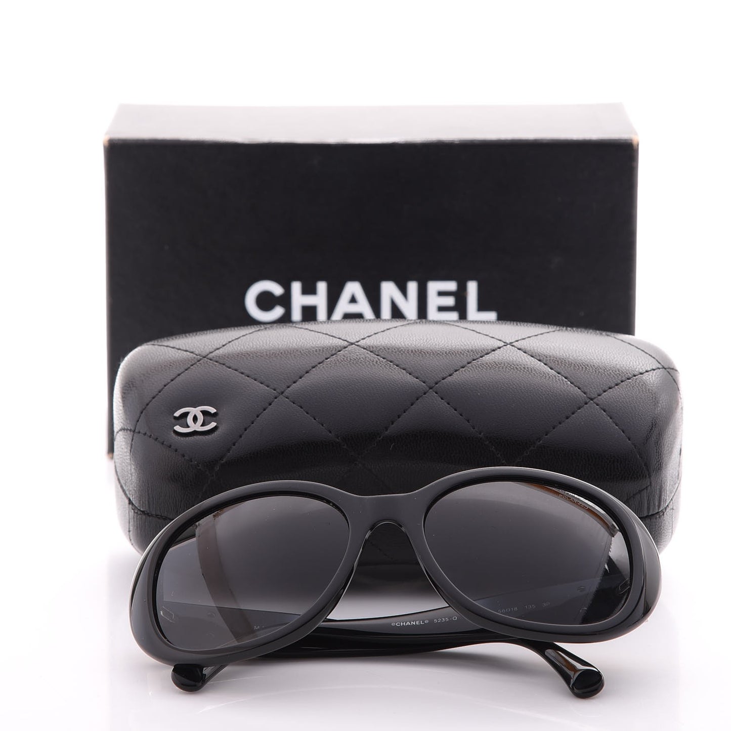 Acetate CC Turnlock Sunglasses 5235-Q Black Beige