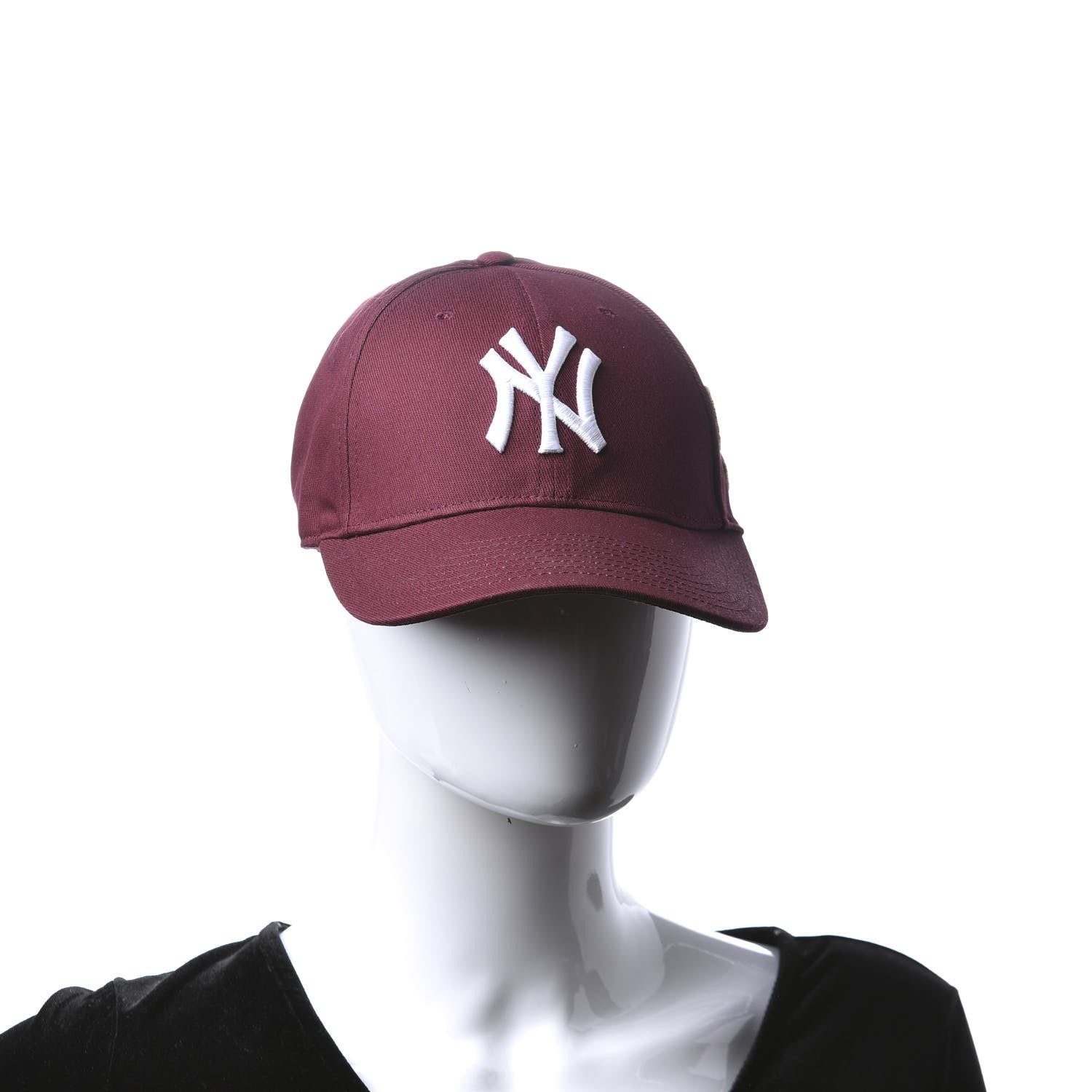 Gucci X MLB Cotton NY Yankees Baseball Hat 57-61 Lacquer 2 of 8