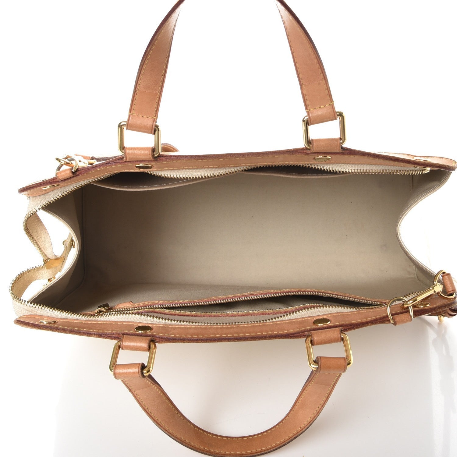 Louis Vuitton Vernis Brea GM Blanc Corail 6 of 12