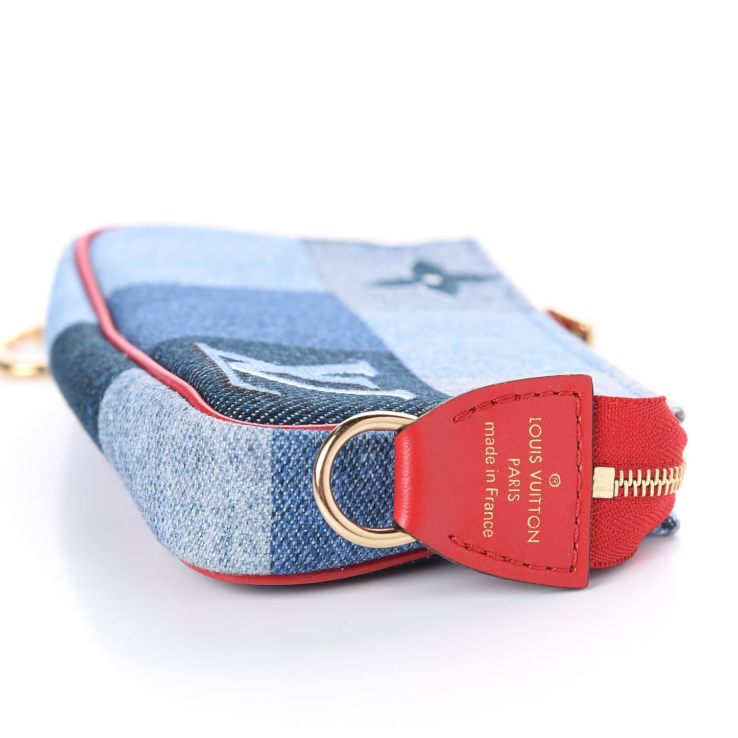 Denim Micro Pochette Accessories Denim Rouge