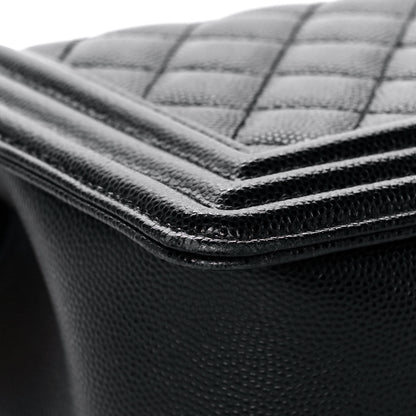 Chanel Caviar Quilted Medium Boy Flap Black 12 of 15