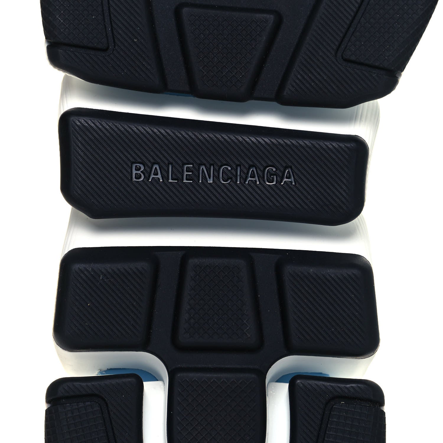 Balenciaga Technical 3D Recycled Knit Striped Womens Speed 2.0 Sneakers 39 Airy Blue Navy Fluorescent Yellow 6 of 7