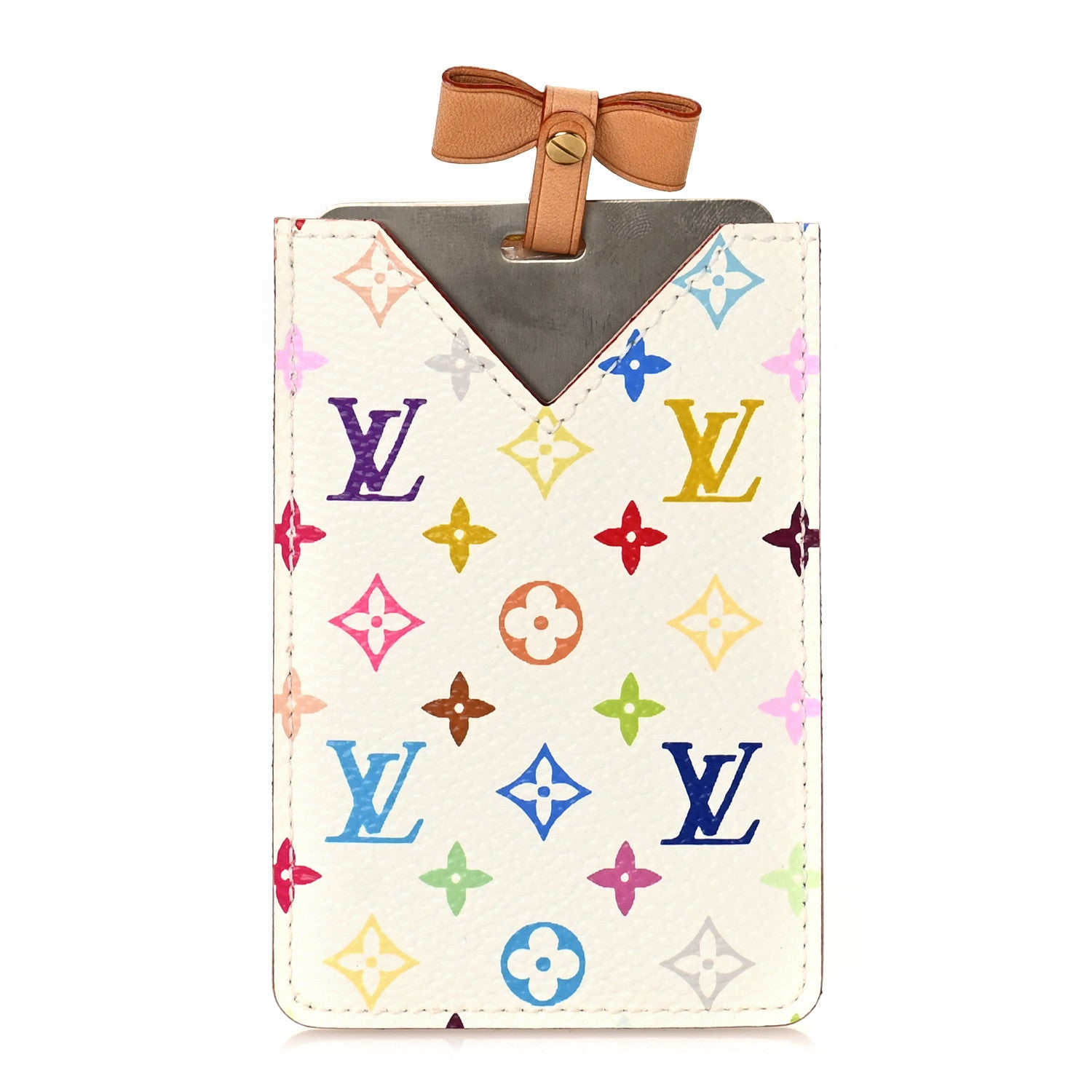 Louis Vuitton Monogram Multicolor Mirror and Case Pouch White 3 of 9
