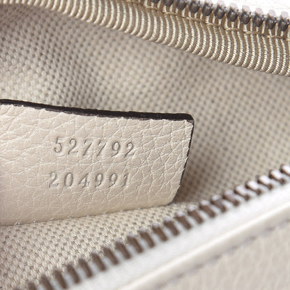 Gucci Grained Calfskin Small Logo Belt Bag White 7 of 10