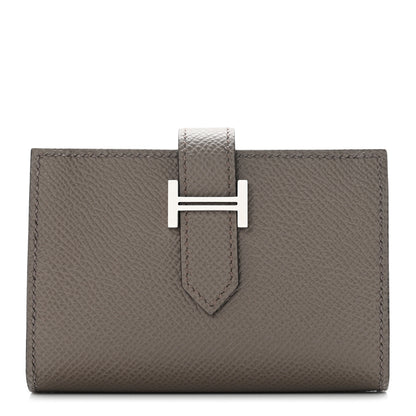Hermes Epsom Bearn Card Holder Wallet Etain 1 of 7