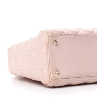 Christian Dior Lambskin Cannage Medium Lady Dior Light Pink 6 of 13