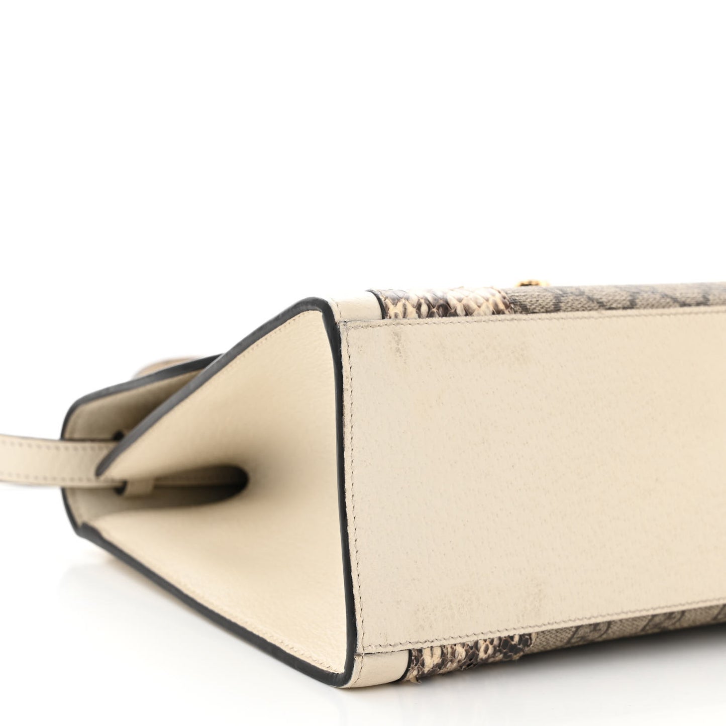 GG Supreme Monogram Small Osiride Top Handle Bag Beige Gold