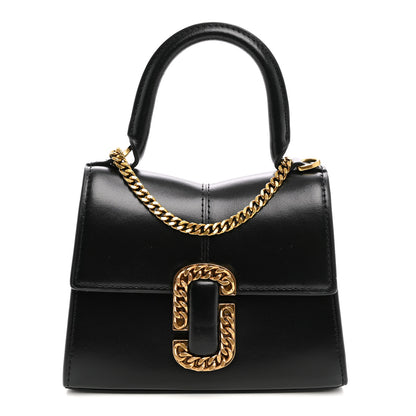 Marc Jacobs Calfskin The St Marc Mini Top Handle Bag  Black 1 of 9
