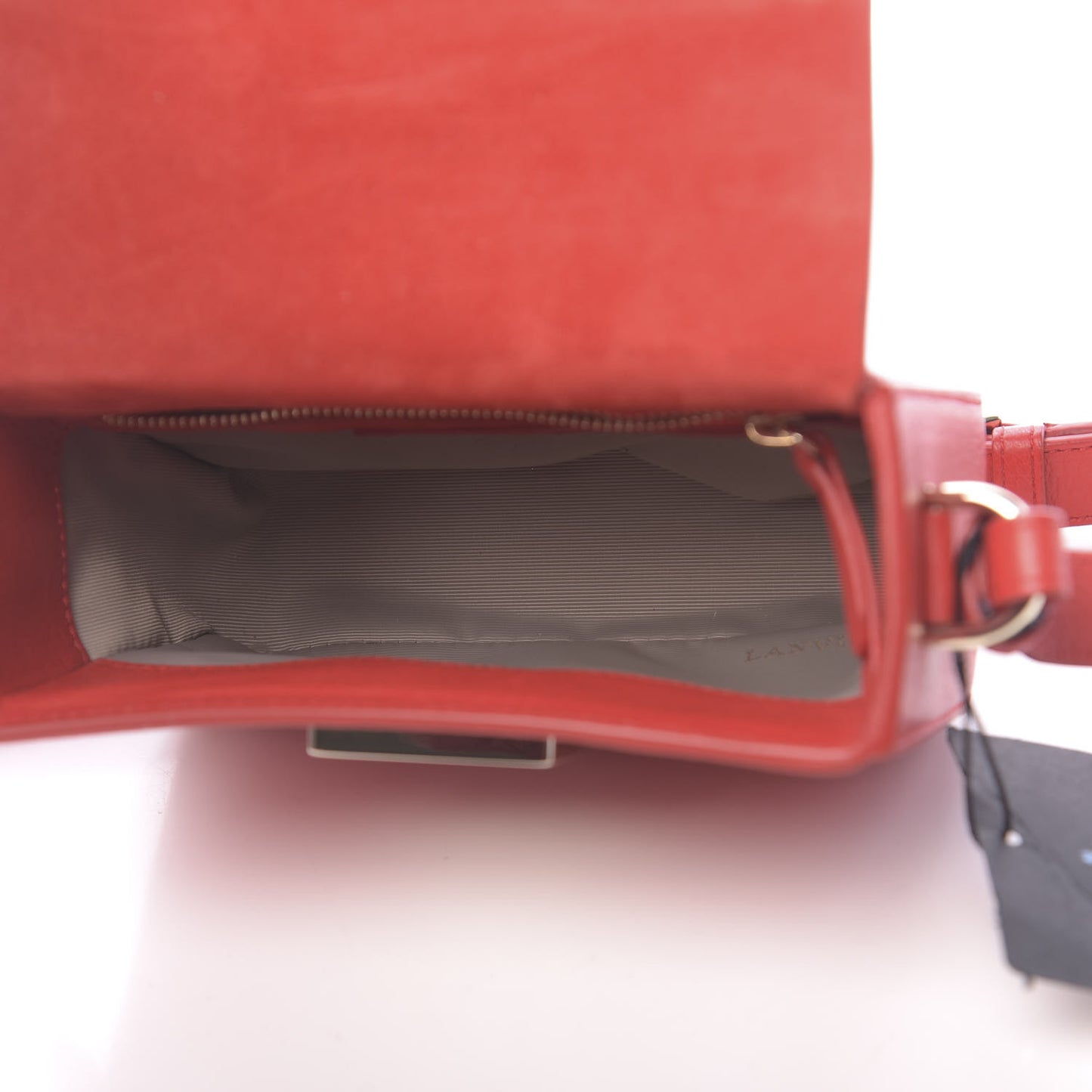 Goatskin JL Carnet Crossbody Red