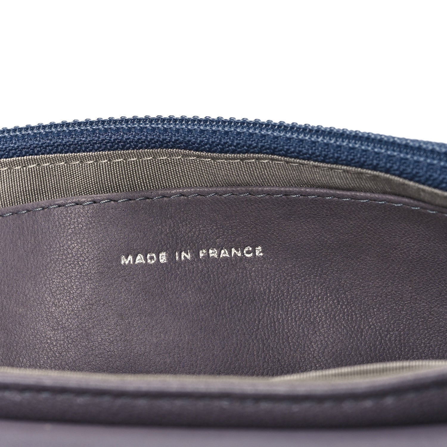 Chanel Lambskin Half Moon Wallet on Chain WOC Light Grey 7 of 11