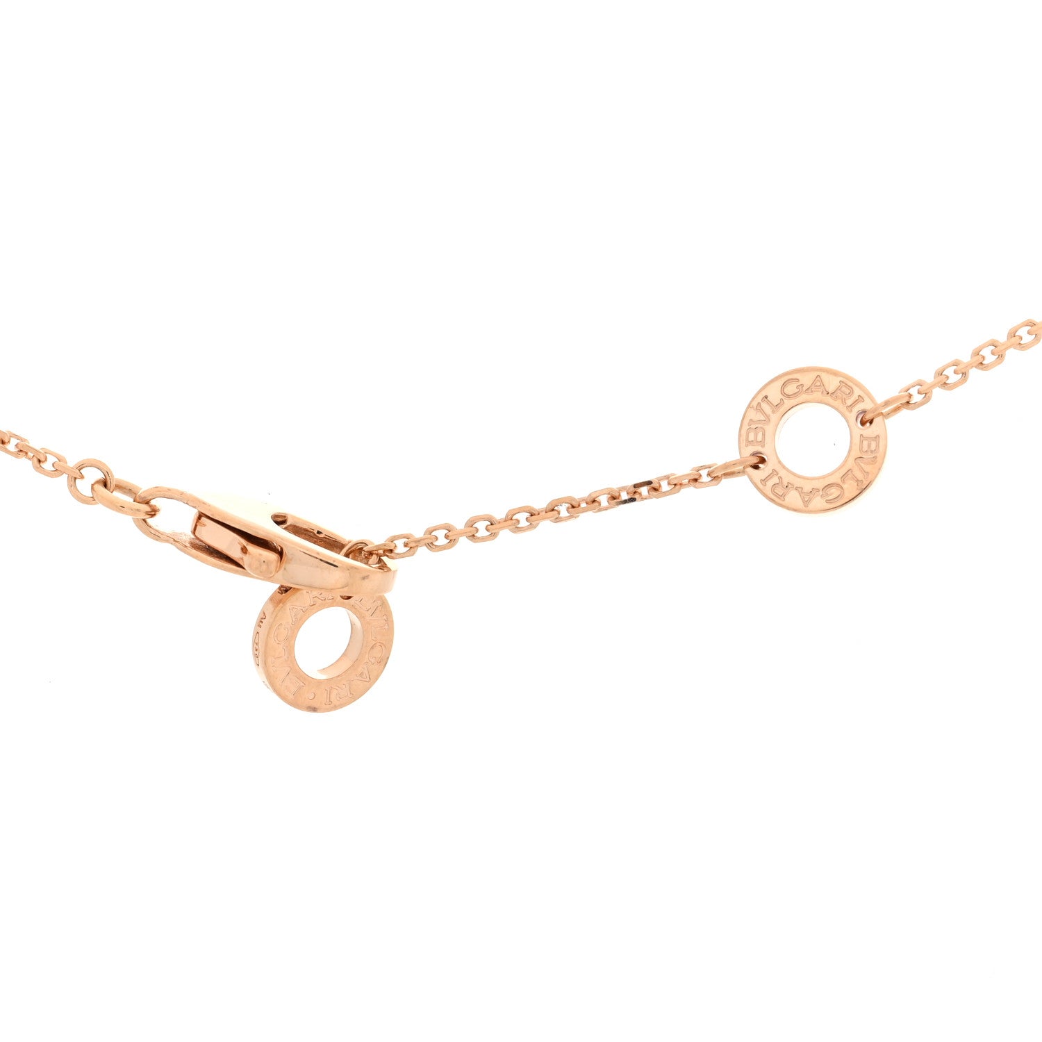 Bulgari 18K Rose Gold Diamond Carnelian Divas' Dream Pendant Necklace 4 of 4