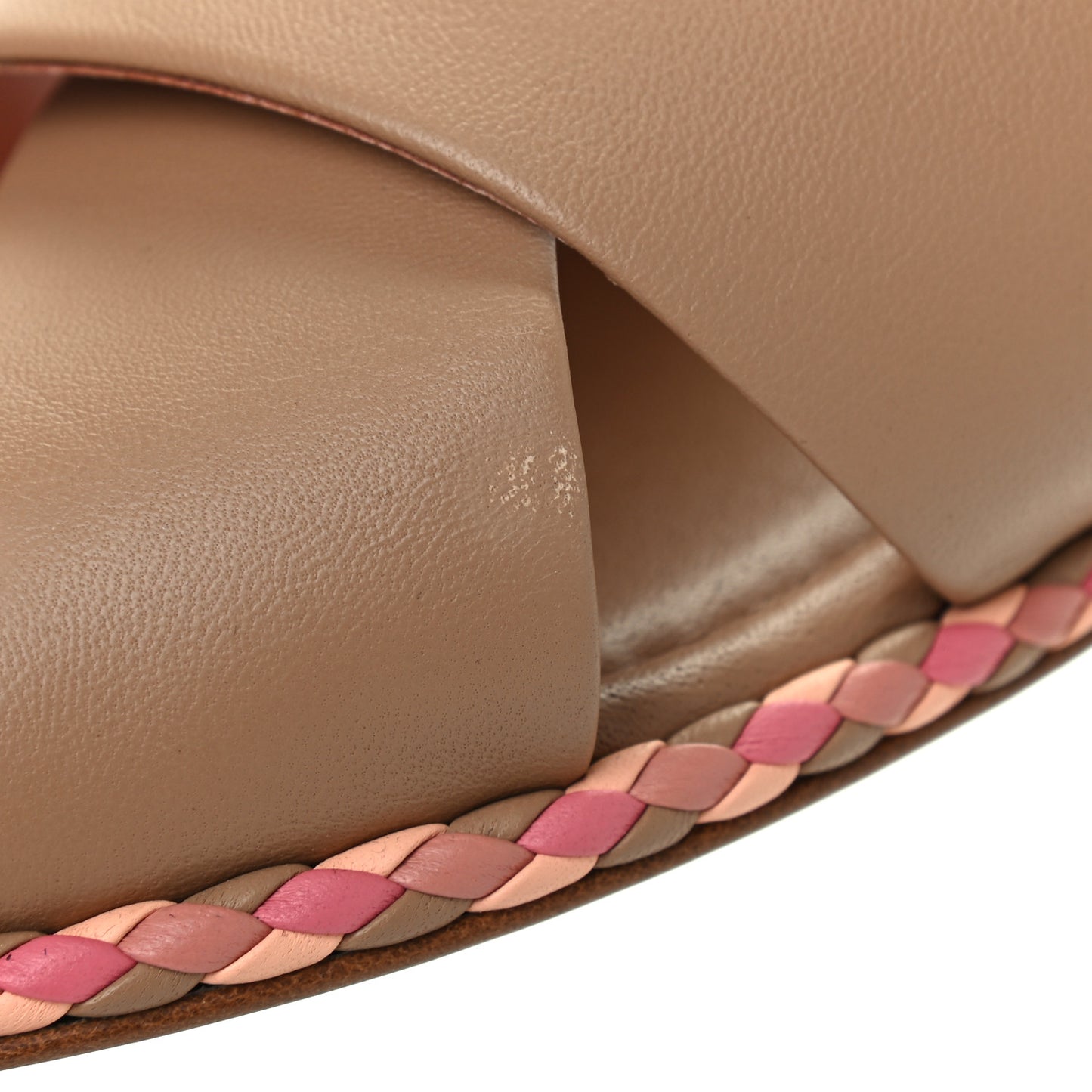 Lambskin Mule Sandals 40 Light Brown