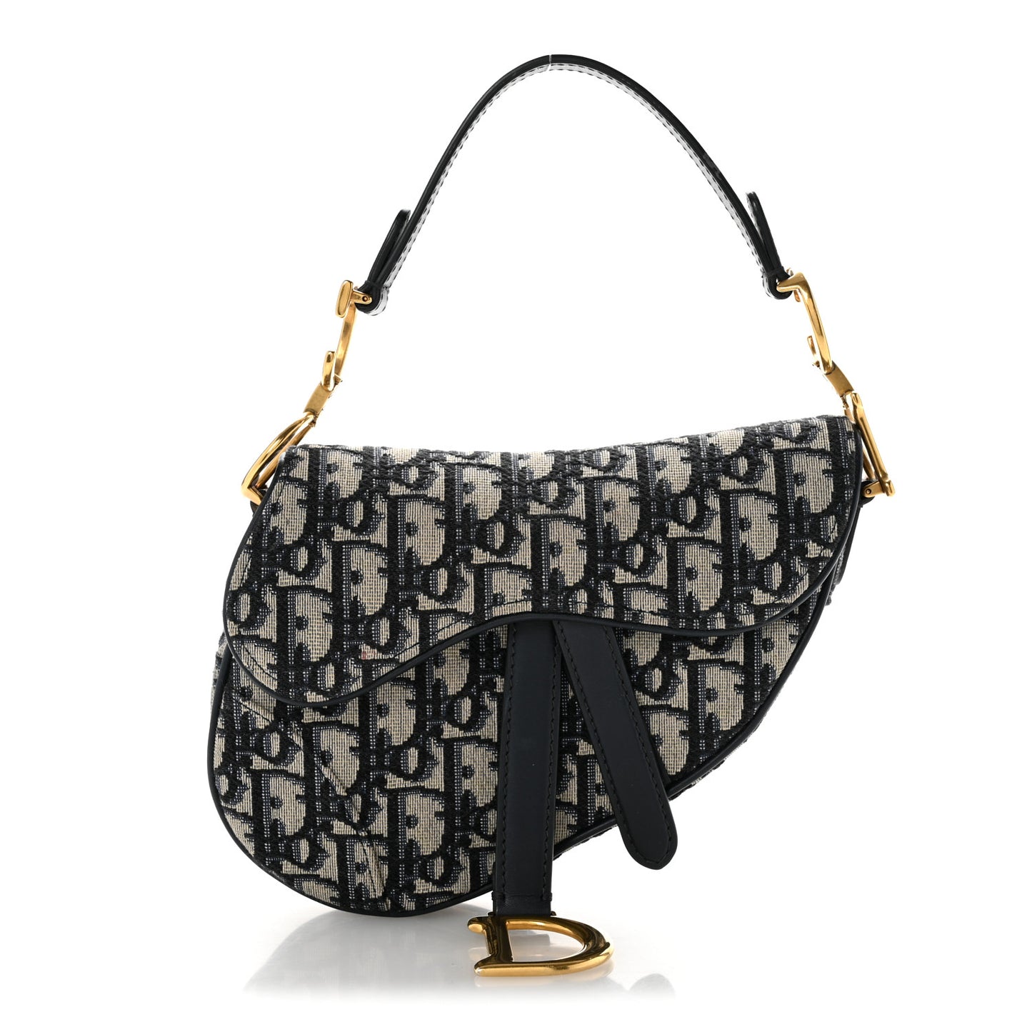 Oblique Mini Saddle Bag Blue