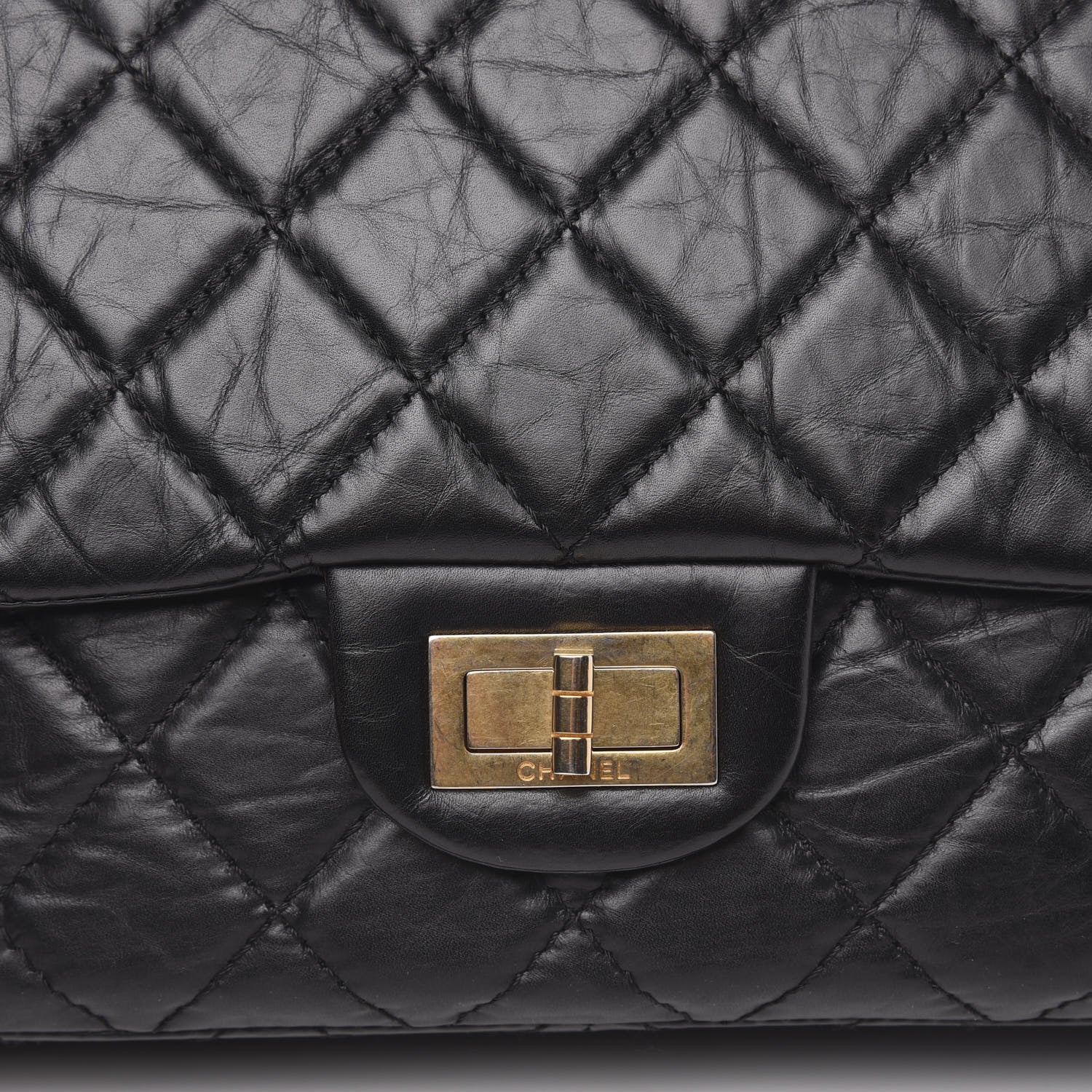 Chanel Aged Calfskin Quilted 2.55 Reissue 227 Flap Black 8 of 14
