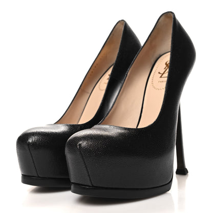 Saint Laurent Vernigolf Tribtoo 105 Platform Pumps 37.5 Black 3 of 8