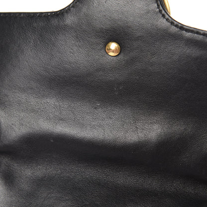 Gucci Calfskin Matelasse Mini GG Marmont Shoulder Bag Black 8 of 17