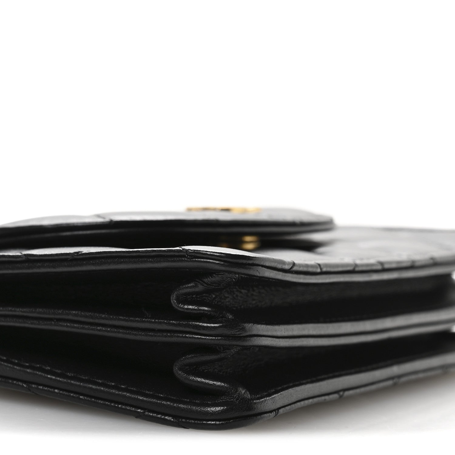 Chanel Lambskin Quilted Phone Holder Flap Black 9 of 10