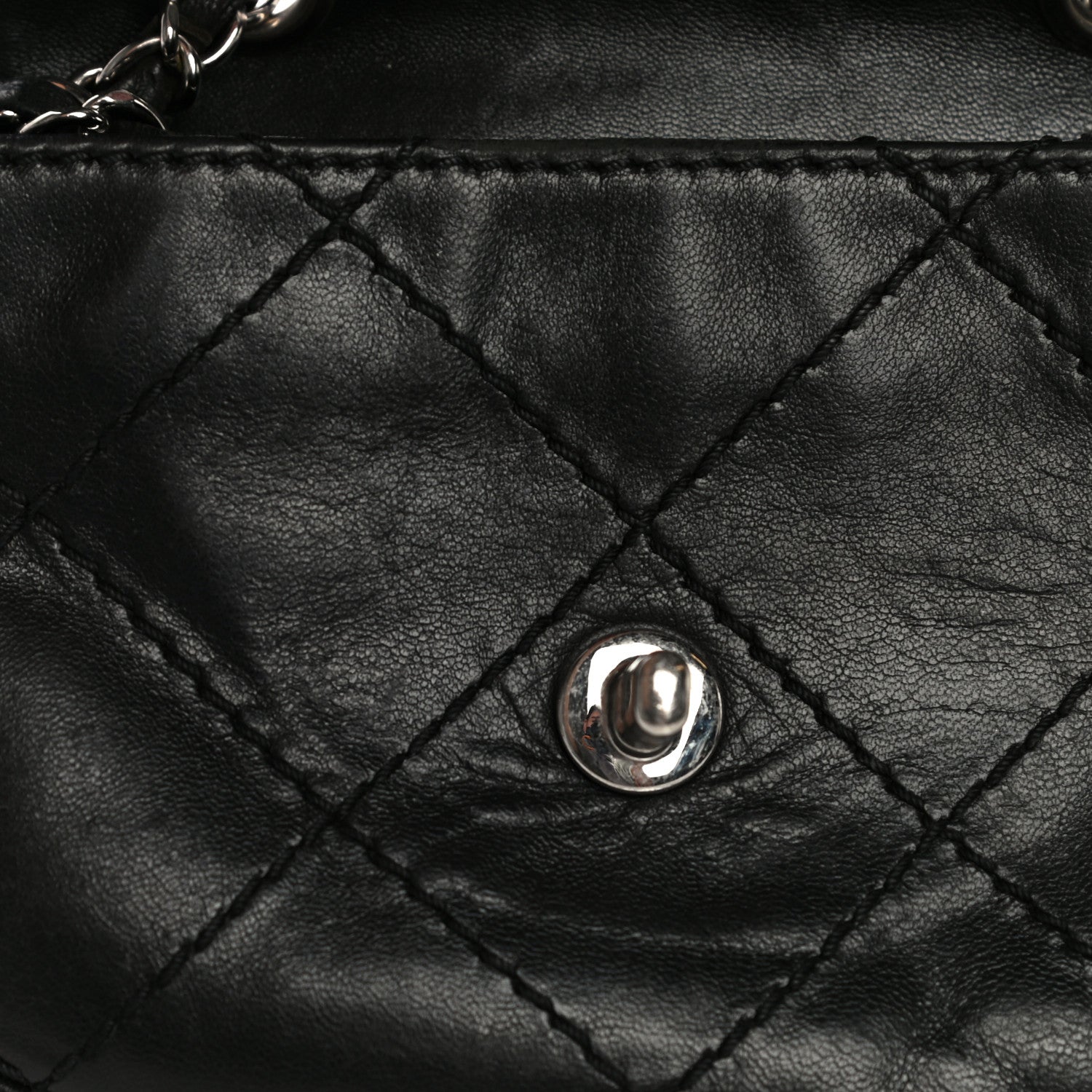 Chanel Lambskin Small Stitched Mini Flap Black 16 of 23