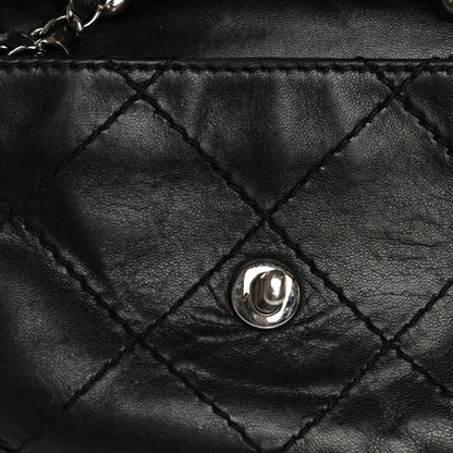 Chanel Lambskin Small Stitched Mini Flap Black 16 of 23