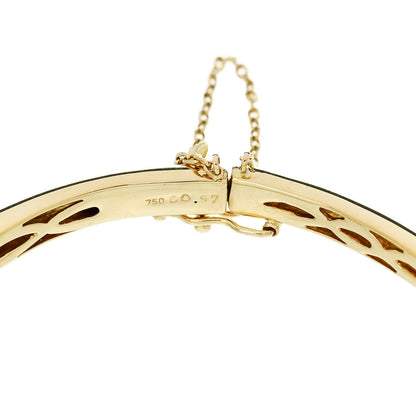 Parker & West by FASHIONPHILE 18K Yellow Gold Diamond .97ct Pave Bangle Bracelet M 8 of 8
