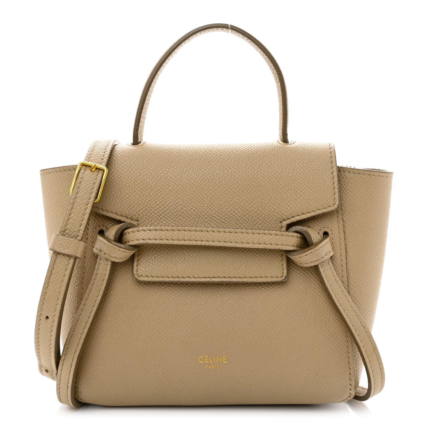 Celine Grained Calfskin Pico Belt Bag Light Taupe 1 of 10