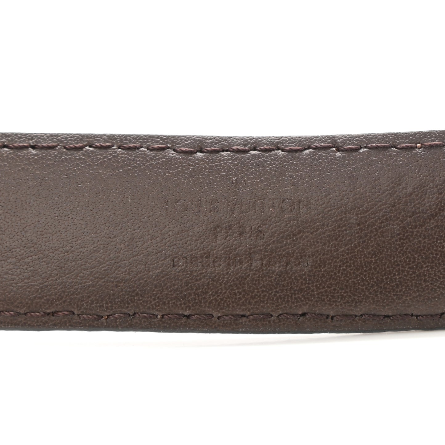 Mini Damier Ebene 25mm LV Initiales Belt 80 32